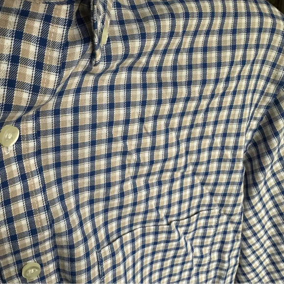 Chaps plaid button down Classic fit twill EUC - Picture 2 of 7